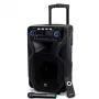 Pārnēsājams karaoke skaļrunis MANTA SPK5021PRO 20W, 12 collu zemfrekvences skaļrunis, 80W RMS, Bluetooth, baterija līdz 5h, SD/USB, mikrofona un ģitāras ieejas