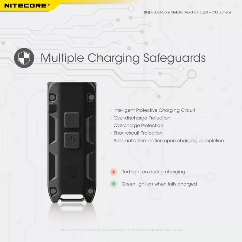 Nitecore TIP SE Melns rokas lukturītis LED