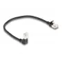 Tīkla kabelis DeLOCK RJ45 Cat.6A 0,25 m, melns