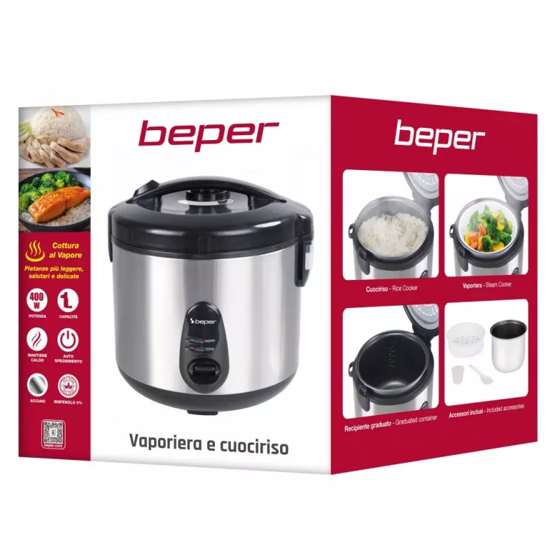 Beper P101VAP002 rīsu vārītājs un tvaicētājs