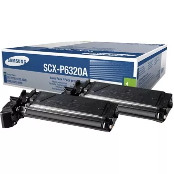Samsung SCX-P6320A 2 iepakojumā Melnās tonera kasetnes, 16000 lappuses, Melna, 2 gab.