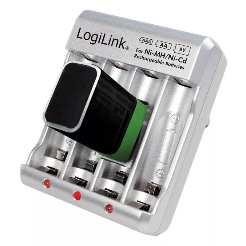 Akumulatora lādētājs Ni-MH / Ni-Cd AA / AAA / 9V