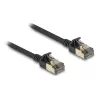 Tīkla kabelis DeLOCK RJ45 Cat.8.1 F/FTP plāns Pro 5m Melns