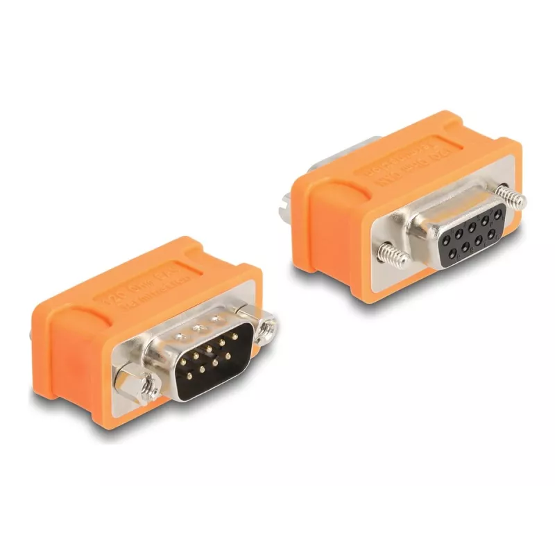 DeLOCK D-Sub 9 CAN kopnes adapteris 120 omu rezistors Oranžs