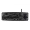 Tastatūra Gembird KB-U-103-RU Office USB QWERTY angļu krievu melna