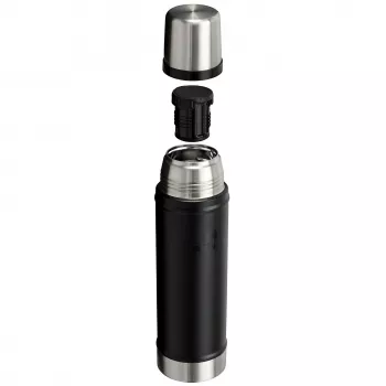 Termoss STANLEY The Legendary Classic 0,6 L, melns, vakuumizolēts trauks