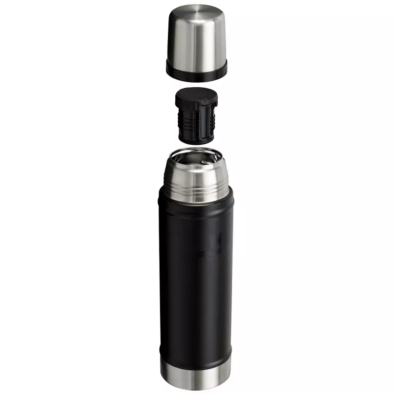 Termoss STANLEY The Legendary Classic 0,6 L, melns, vakuumizolēts trauks