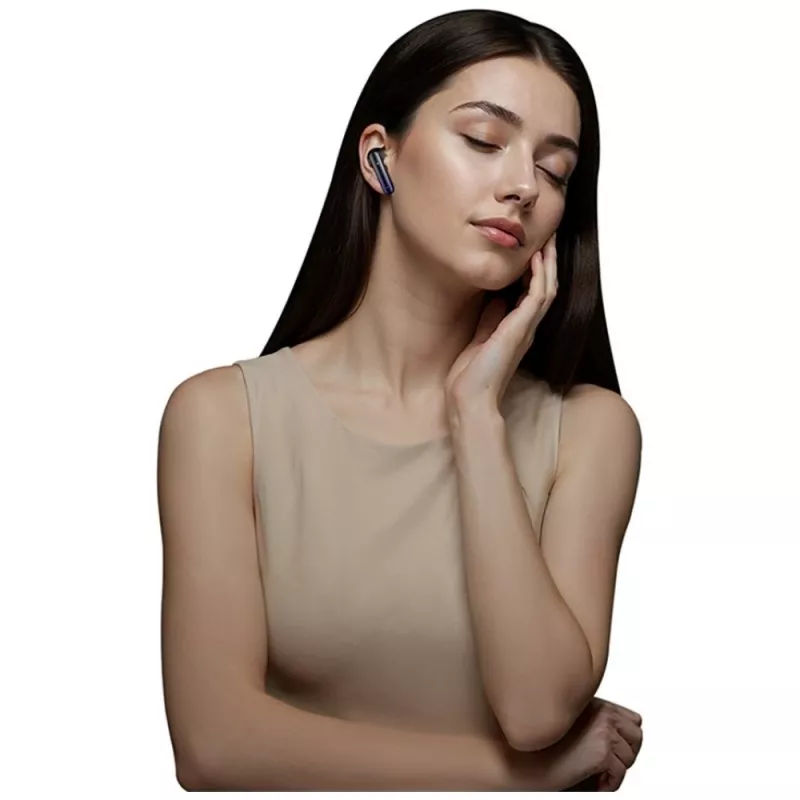 Bluetooth austiņas Usams TWS E02 ANC+ENC melnas