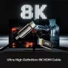 HDMI vads Unitek C11085GY01-15M — HDMI Type A to A, 30 m, HDMI 2.1, 8K@60Hz, 4K@144Hz, zeltīti kontakti, melns