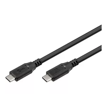 Goobay USB kabelis-C, USB 3.2, 60 W, 5 Gbit/s, Power Delivery, 1 m (1m, USB 3.2 Gen 1, 60W), USB kabelis
