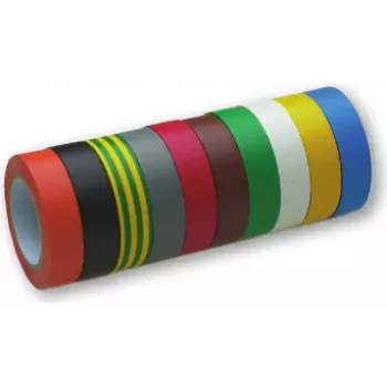 Elektroizolācijas lente cimco 160000, PVC, 15 mm x 10 m, dažādas krāsas, iekšdarbiem/ārdarbiem