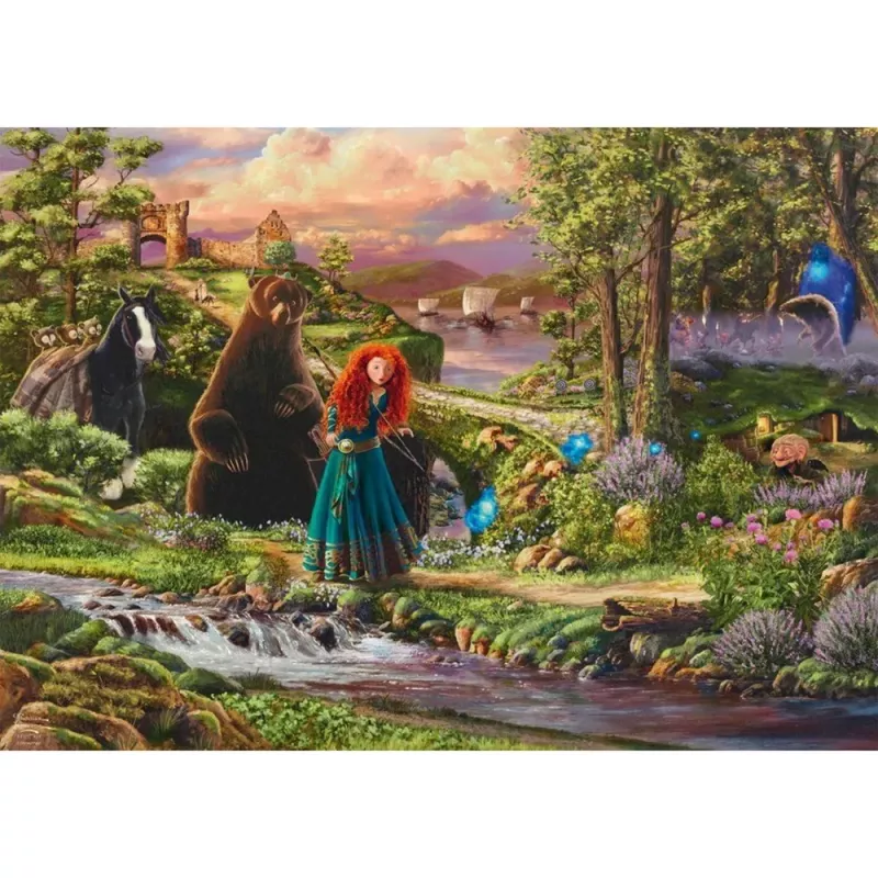 Thomas Kinkade Studios: Disney Dreams Collection - Brave, Merida Legende der Highlands, Puzzle 1000 gab.