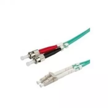 Optiskās šķiedras džempera kabelis ROLINE OM3 50/125µm LC/ST 10m