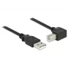 USB kabelis DeLOCK 2m USB 2.0 USB A USB B Melns