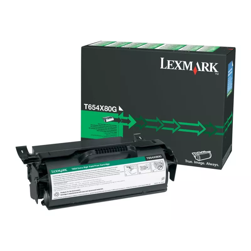 Toneris Lexmark T654X80G 36K LPP Melns