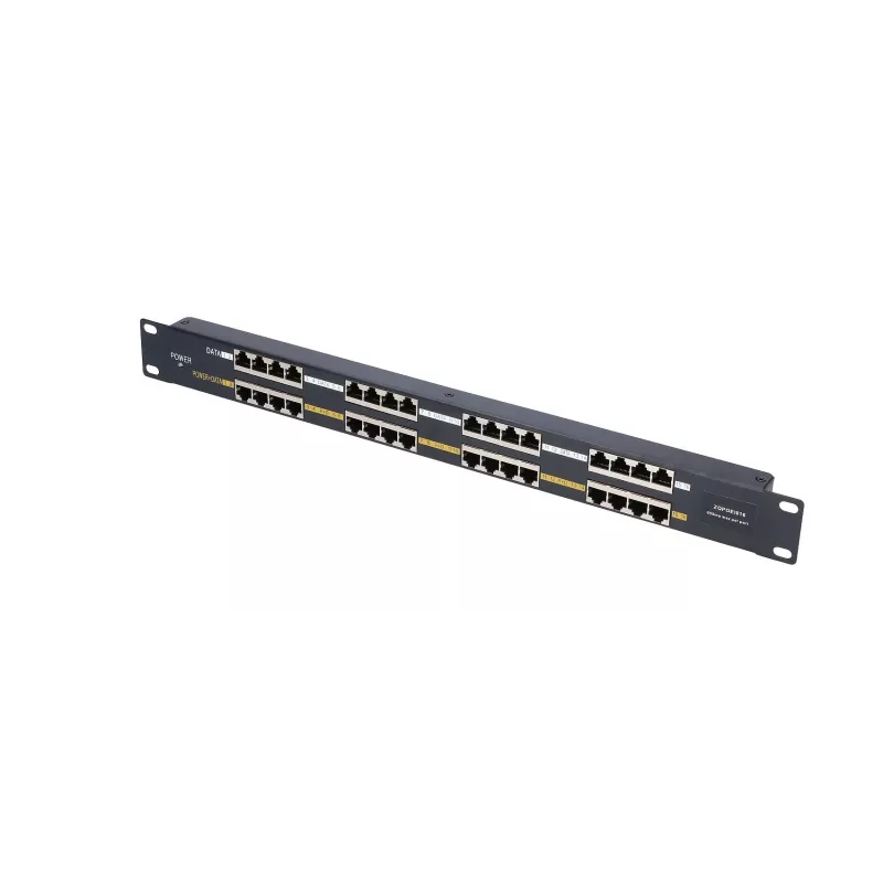 Extralink PoE ievadītājs 16 portu 16x 100Mb/s RJ45, statņu montāža