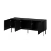 RTV skapis SIENA 150.5x40x60 melns matēts