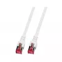 EFB-Elektronik RJ45 komutācijas kabelis Cat.6 S/FTP LSZH balts 5m Ražotājs: EFB Elektronik (K5518.5)