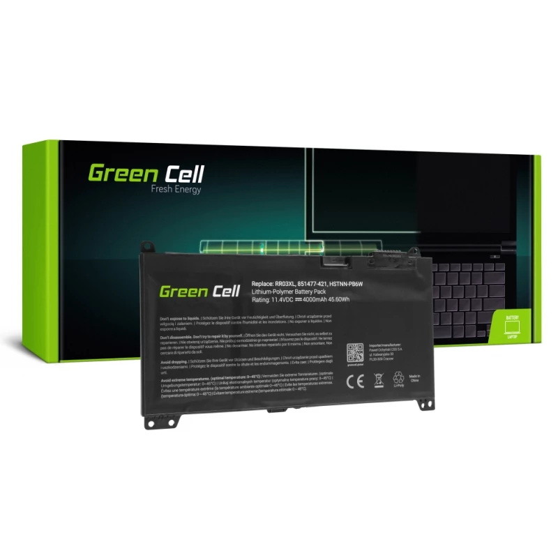 Green Cell HP122 piezīmjdatora rezerves akumulators (HP122)
