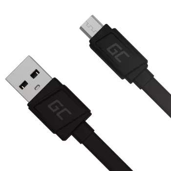 Matēts plakanais kabelis — USB-A uz Micro-USB