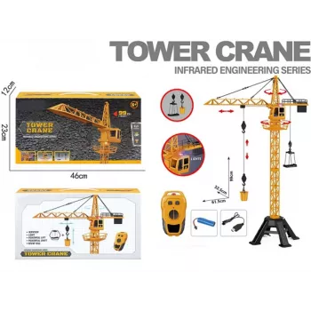 Torņa celtņa R/C modelis Madej 013211 radio vadāma celtniecības rotaļlieta