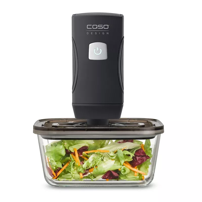 Caso Professional Hand Vacuum Sealer ar Piederumiem | Vacu OneTouch Pro Set | Jauda 20 W | Melns