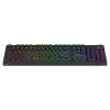 Mehāniskā spēļu klaviatūra SAVIO STYX Outemu Blue Hot-Swap RGB USB QWERTY US International melna 104 taustiņu pilnizmēra