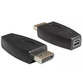 DeLOCK - DisplayPort adapteris - DisplayPort (V) uz Mini DisplayPort (S) - Melns