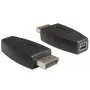 DeLOCK - DisplayPort adapteris - DisplayPort (V) uz Mini DisplayPort (S) - Melns