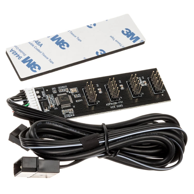 USB centrmezgla karte Kolink USB 2.0 ar 60cm USB un Molex kabeli