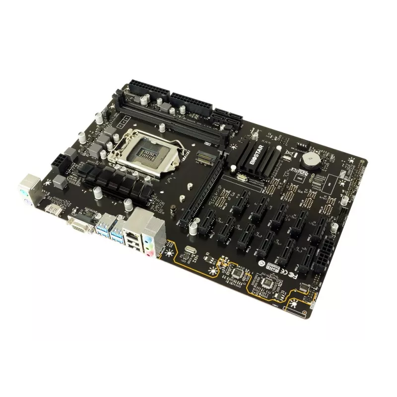 Pamatplate BIOSTAR TB360-BTC PRO 2.0 ATX Intel B360, LGA 1151, 2x DIMM DDR4 līdz 32GB, 11x PCIe x1 + 1x PCIe x16, M.2, SATA III, USB-A