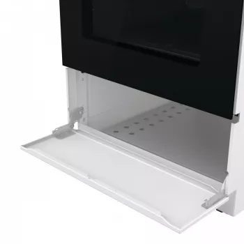 Brīvi stāvoša gāzes plīts ar krāsni Gorenje GG5A10WFFM — 4 degļu plīts virsma, 70 l krāsns, emaljēta augšdaļa, balta