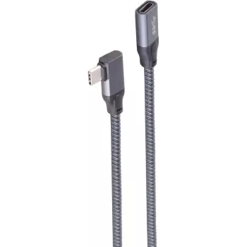 ShiverPeaks SHVP BS13-56020 - USB 3.2 kabelis 90° C spraudnis uz ligzdu 1,0 m - Kabelis - Digitāls/dati (BS13-56020)