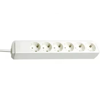 brennenstuhl pagarinātājs Eco-Line, 6 ligzdas, balts (1159420015)