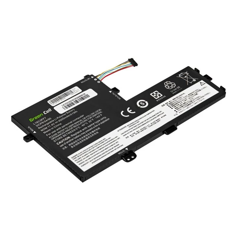Baterija zaļa Cell LE172 litija polimēra 4500 mAh Lenovo IdeaPad C340 / S340 sērijai