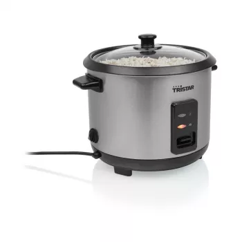 Rīsu vārītājs Tristar RK-6147 — 1,5 L, 500 W, melns/sudrabots