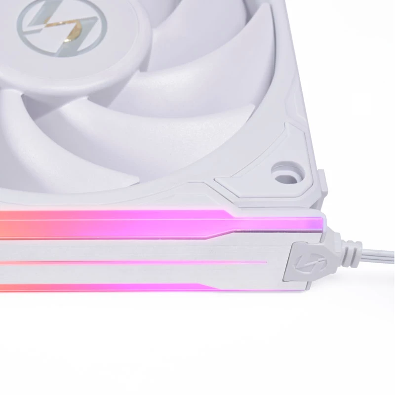 Fona apgaismojums Lian Li P28ARGB-B RGB 5V melns ABS alumīnijs PC