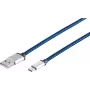 USB kabelis S/CONN 14-50021 USB 2.0 0.9m USB A USB C zils