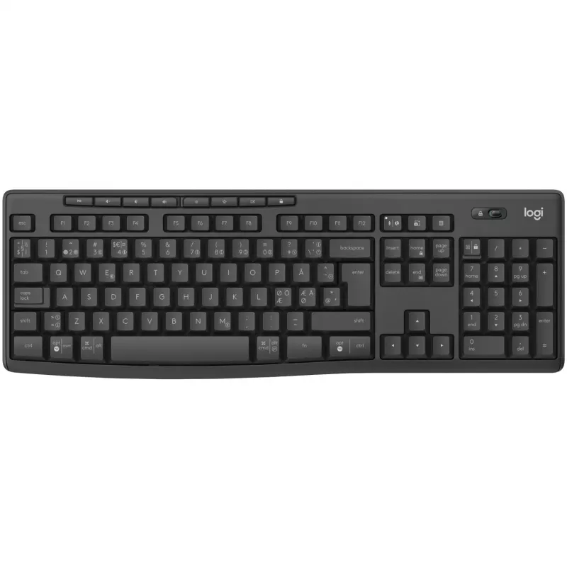 Logitech MK370 Combo for Business tastatūra ar peli, biroja RF bezvadu + Bluetooth, QWERTY, Nordic, grafīta krāsā
