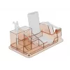 Galda organizators DeLOCK 18341 caurspīdīgs brūns plastmasa 145x250x85mm