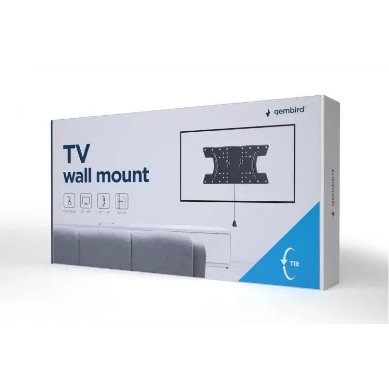 TV komplekta sienas stiprinājums 32-65/WM-65T-02 GEMBIRD