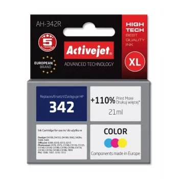 Activejet AH-342R tinte (nomaiņa HP 342 C9361EE; Premium; 21 ml; krāsaina)