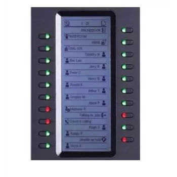 Grandstream Networks GXP2200EXT IP papildmodulis Melns 20 pogas