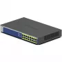 NETGEAR GS516PP Nevadāms Gigabit Ethernet (10/100/1000) Power over Ethernet (PoE) Zils, Pelēks