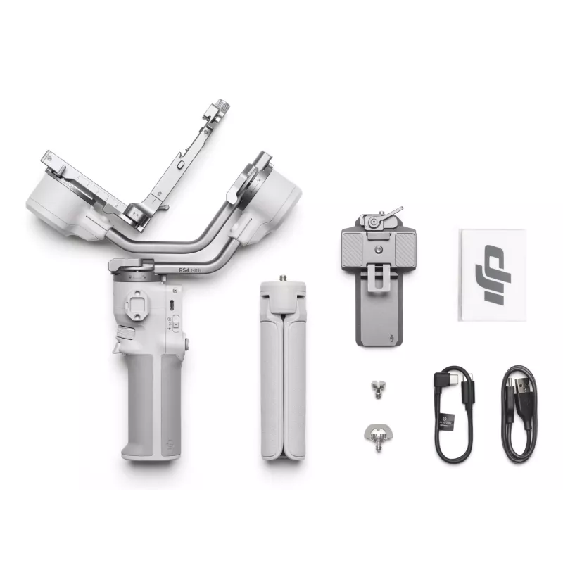 Stabilizators DJI RS 4 MINI — 3 asu kompakts viegls spoguļkamerām un mazām DSLR (modelis CP.RN.00000442.01)