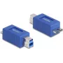 DeLOCK 67215 kabeļa dzimuma mainītājs USB Type-B USB Micro-B zils