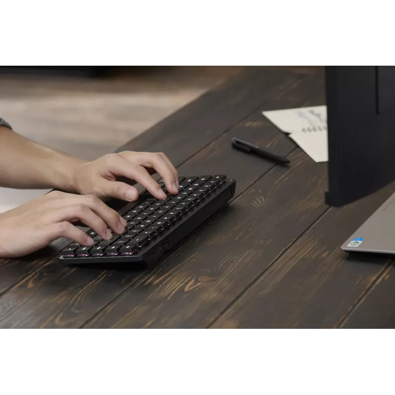 Tastatūra ASUS ProArt KD300 65% mehāniska RGB, USB + RF bezvadu + Bluetooth, melna