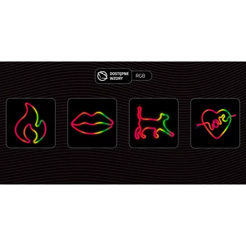 Dekoratīvā neona gaisma MANTA SNL58RGB — RGB krāsas mainoša LED lente, modelis SNL58RGB