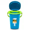 GreenBlue GB320BL Pārnēsājams ceļojumu tualetes spainis ar sēdekli, vāku un rokturi, izturīgs, stabils, 19 L