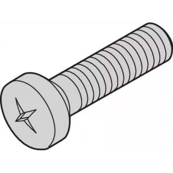 SCHROFF SKRŪVE POSIPAN M4X10MM(100GAB.) - Plaukta piederums (21100513)